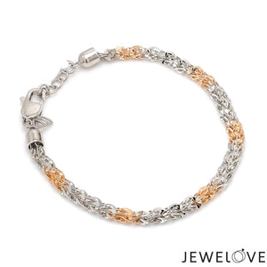 Unique Japanese Platinum Rose Gold Bracelet JL PTB 739R