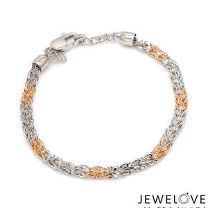 Unique Japanese Platinum Rose Gold Bracelet JL PTB 739R