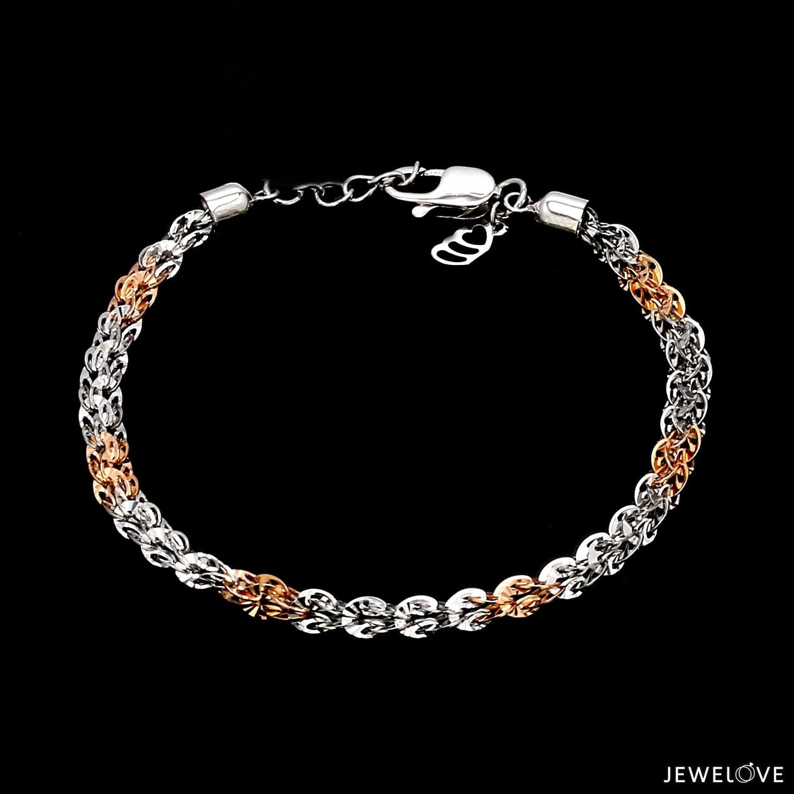 Unique Japanese Platinum Rose Gold Bracelet JL PTB 739R