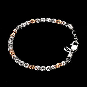 Unique Japanese Platinum Rose Gold Bracelet JL PTB 739R