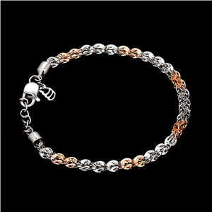 Unique Japanese Platinum Rose Gold Bracelet JL PTB 739R