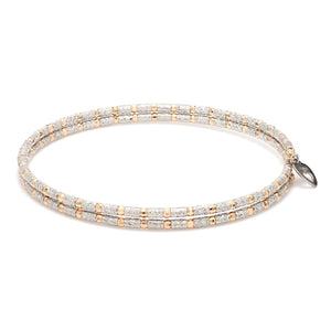 Unique Japanese Platinum & Rose Gold Bracelet for Women JL PTB 725