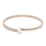 Load image into Gallery viewer, Unique Japanese Platinum &amp; Rose Gold Bracelet for Women JL PTB 725
