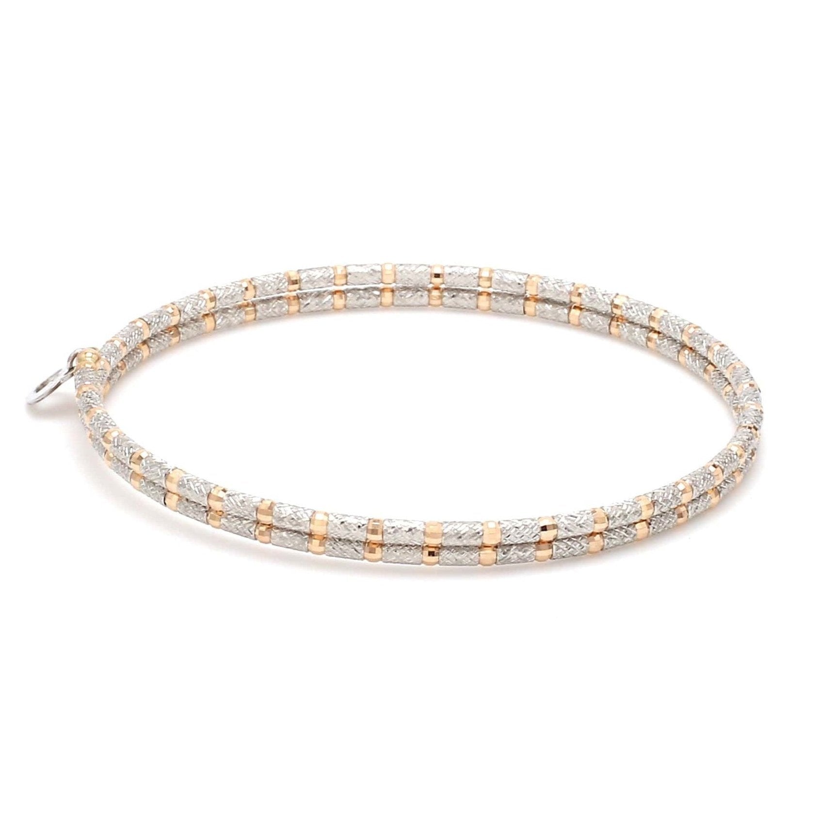 Unique Japanese Platinum & Rose Gold Bracelet for Women JL PTB 725