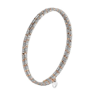 Unique Japanese Platinum & Rose Gold Bracelet for Women JL PTB 725