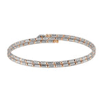 Load image into Gallery viewer, Unique Japanese Platinum &amp; Rose Gold Bracelet for Women JL PTB 725
