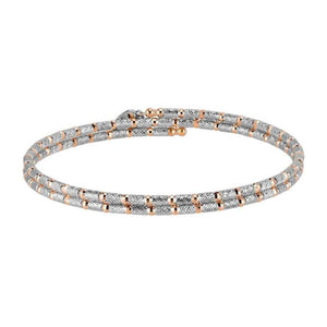 Unique Japanese Platinum & Rose Gold Bracelet for Women JL PTB 725