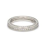 Load image into Gallery viewer, Uniquely Textured Platinum Couple Rings Eternity Style JL PT 528
