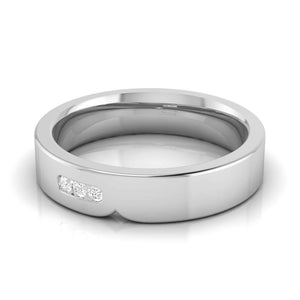 Unisex Platinum Diamond Couple Ring JL PT B-44