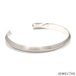 Load image into Gallery viewer, Unisex Platinum Open Kada Matte Finish JL PTB 736
