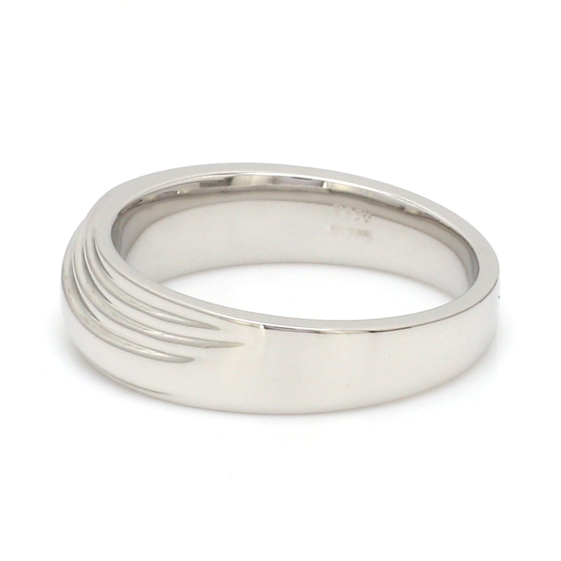 Unisex Platinum Plain Couple Rings JL PT 1153