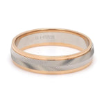 Load image into Gallery viewer, Unisex Platinum &amp; Rose Gold Couple Love Band Rings JL PT 1124
