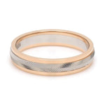 Load image into Gallery viewer, Unisex Platinum &amp; Rose Gold Couple Love Band Rings JL PT 1124
