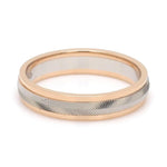 Load image into Gallery viewer, Unisex Platinum &amp; Rose Gold Couple Love Band Rings JL PT 1124
