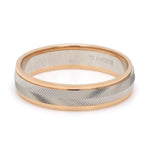 Load image into Gallery viewer, Unisex Platinum &amp; Rose Gold Couple Love Band Rings JL PT 1124
