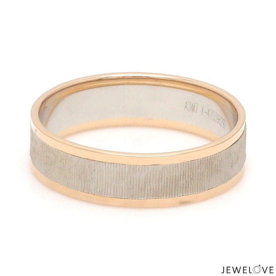 Unisex Platinum & Rose Gold Couple Love Bands JL PT 1362