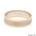 Load image into Gallery viewer, Unisex Platinum &amp; Rose Gold Couple Love Bands JL PT 1362
