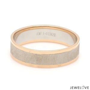 Unisex Platinum & Rose Gold Couple Love Bands JL PT 1362