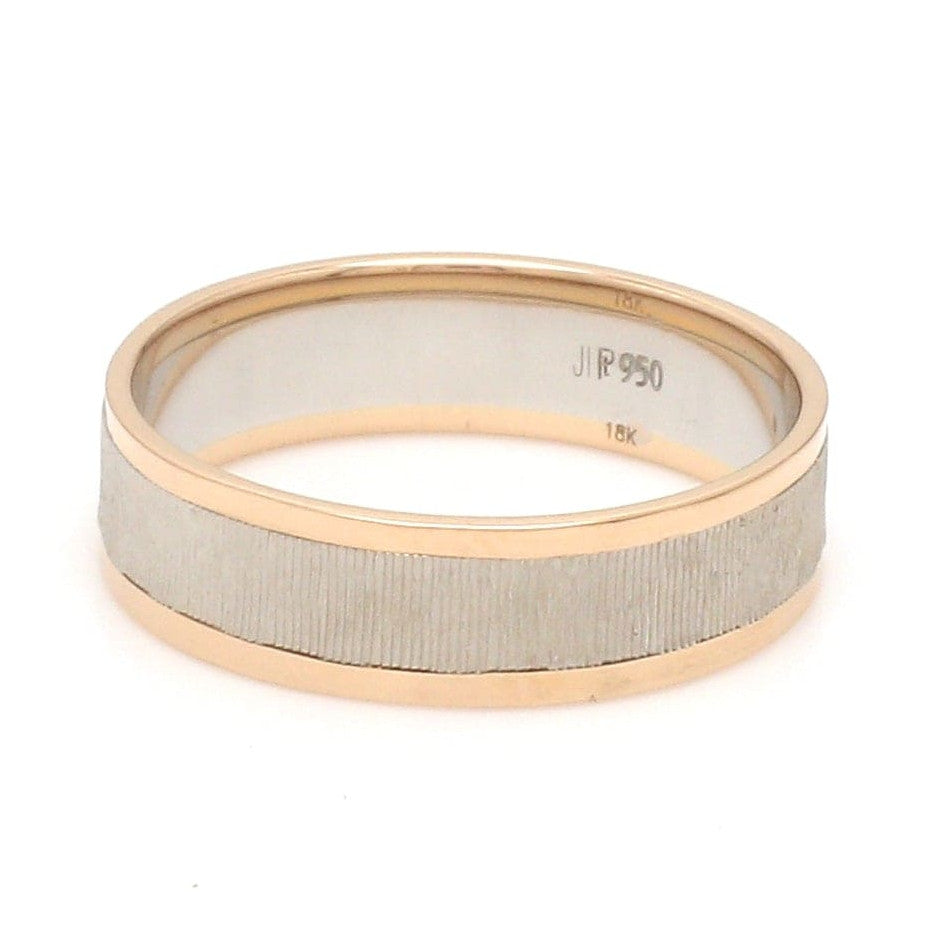 Unisex Platinum & Rose Gold Couple Love Bands JL PT 1362