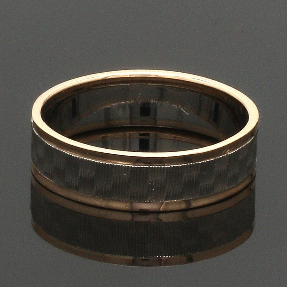 Unisex Platinum & Rose Gold Couple Love Bands JL PT 1362