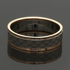 Unisex Platinum & Rose Gold Couple Love Bands JL PT 1362