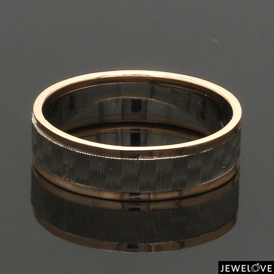 Unisex Platinum & Rose Gold Couple Love Bands JL PT 1362