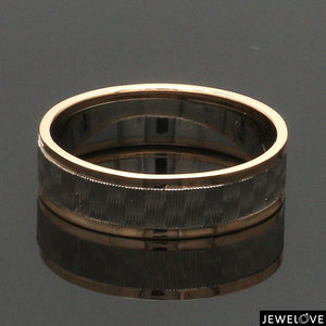 Unisex Platinum & Rose Gold Couple Love Bands JL PT 1362