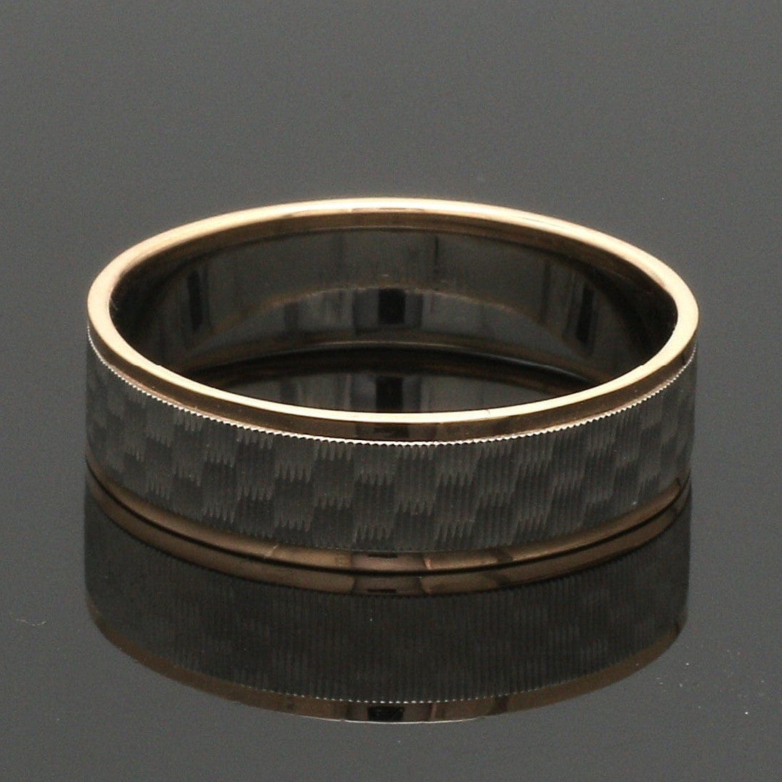 Unisex Platinum & Rose Gold Couple Love Bands JL PT 1362