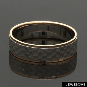 Unisex Platinum & Rose Gold Couple Love Bands JL PT 1362