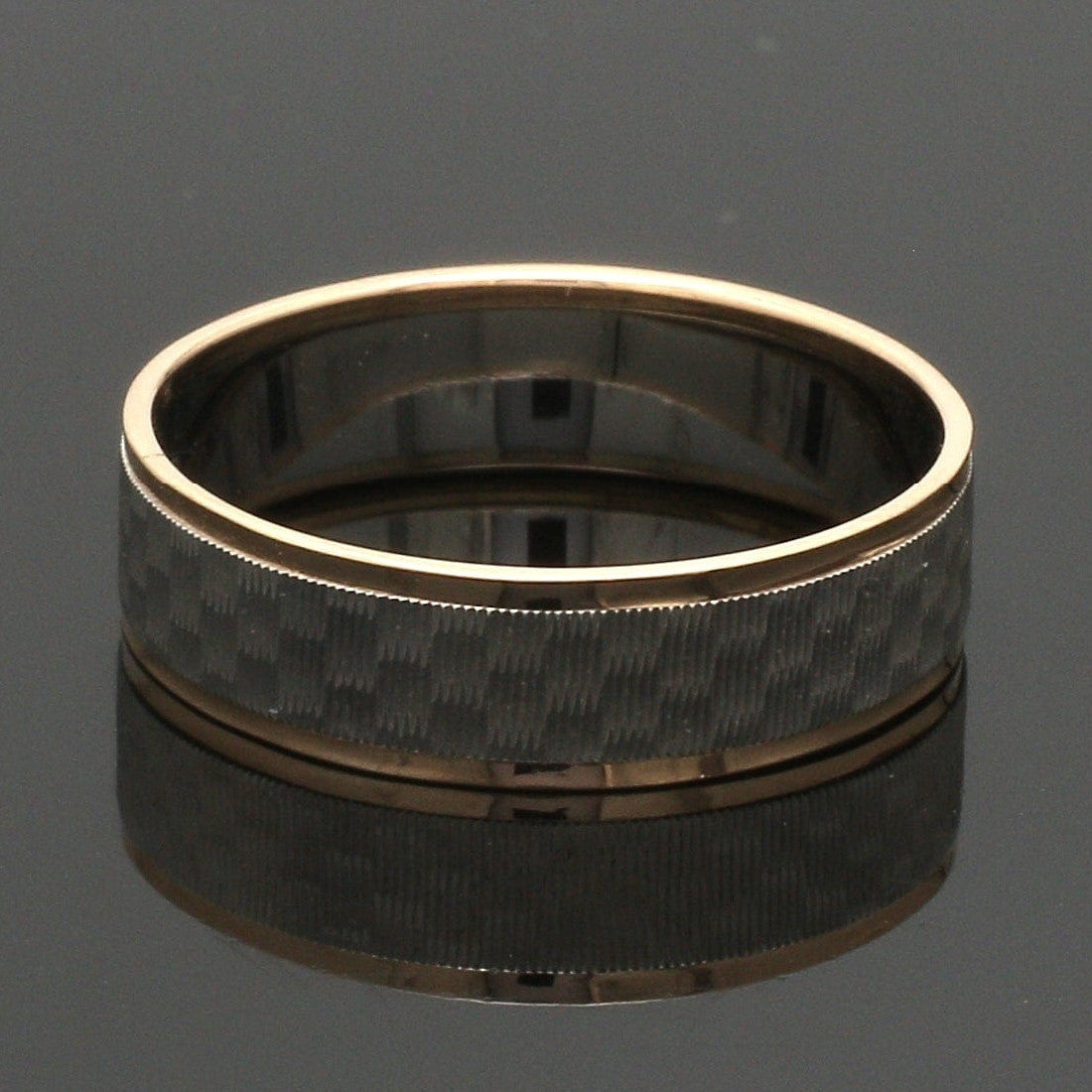 Unisex Platinum & Rose Gold Couple Love Bands JL PT 1362