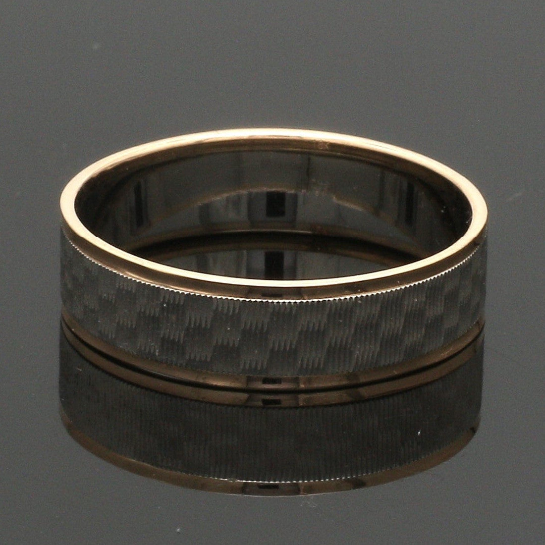 Unisex Platinum & Rose Gold Couple Love Bands JL PT 1362