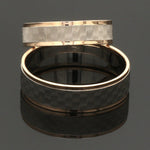 Load image into Gallery viewer, Unisex Platinum &amp; Rose Gold Couple Love Bands JL PT 1362
