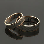 Load image into Gallery viewer, Unisex Platinum &amp; Rose Gold Couple Love Bands JL PT 1362
