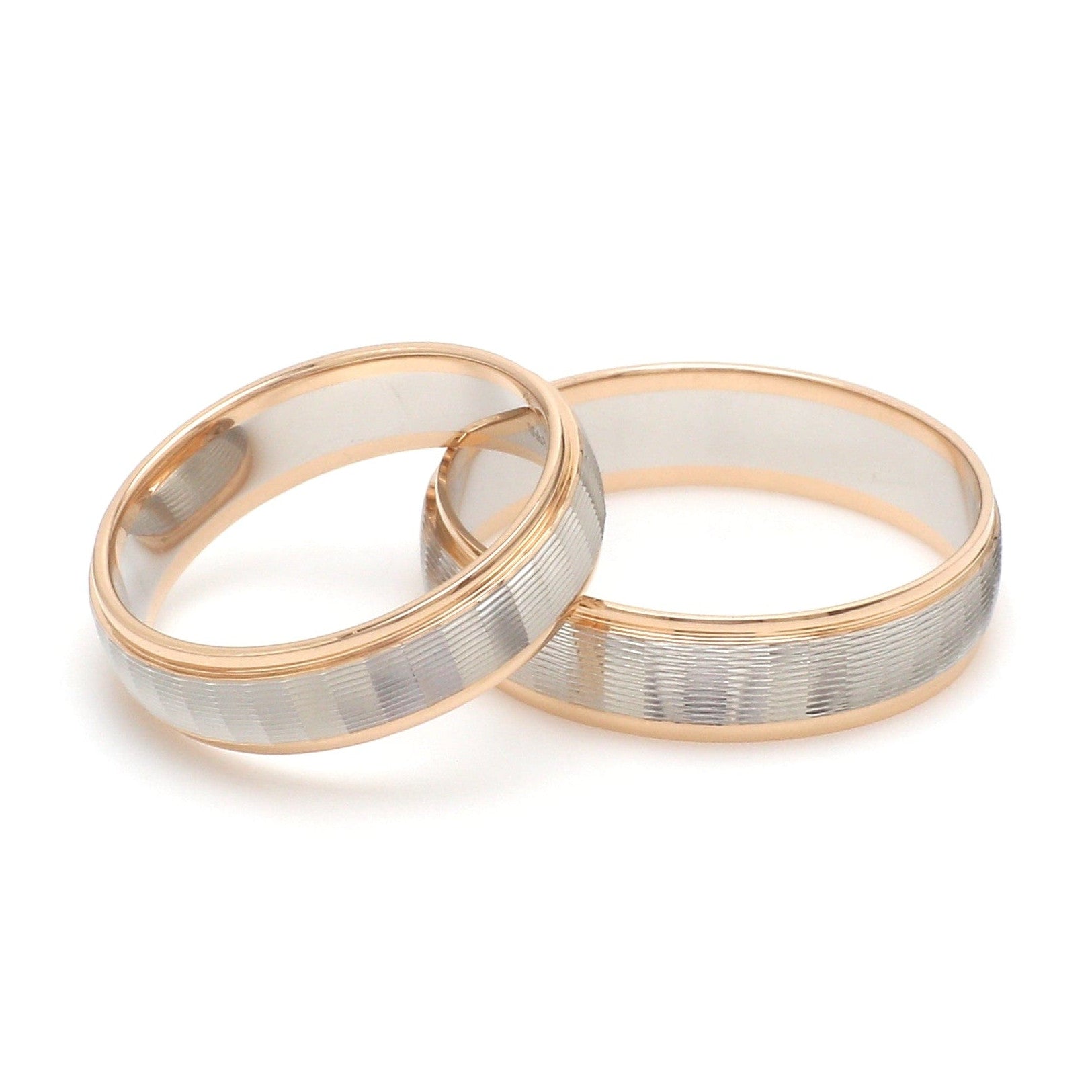 Unisex Platinum Rose Gold Couple Love Bands JL PT 1366