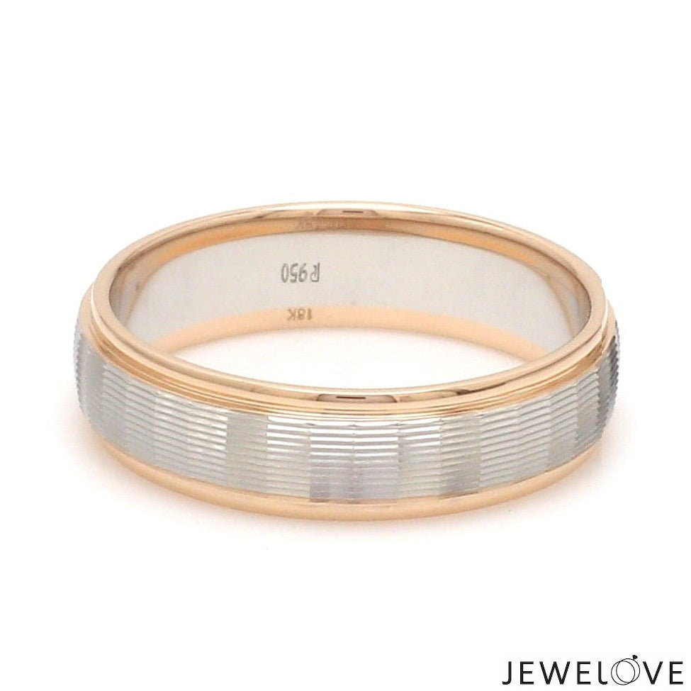 Unisex Platinum Rose Gold Couple Love Bands JL PT 1366