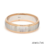 Load image into Gallery viewer, Unisex Platinum Rose Gold Couple Love Bands JL PT 1366
