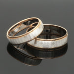 Load image into Gallery viewer, Unisex Platinum Rose Gold Couple Love Bands JL PT 1366
