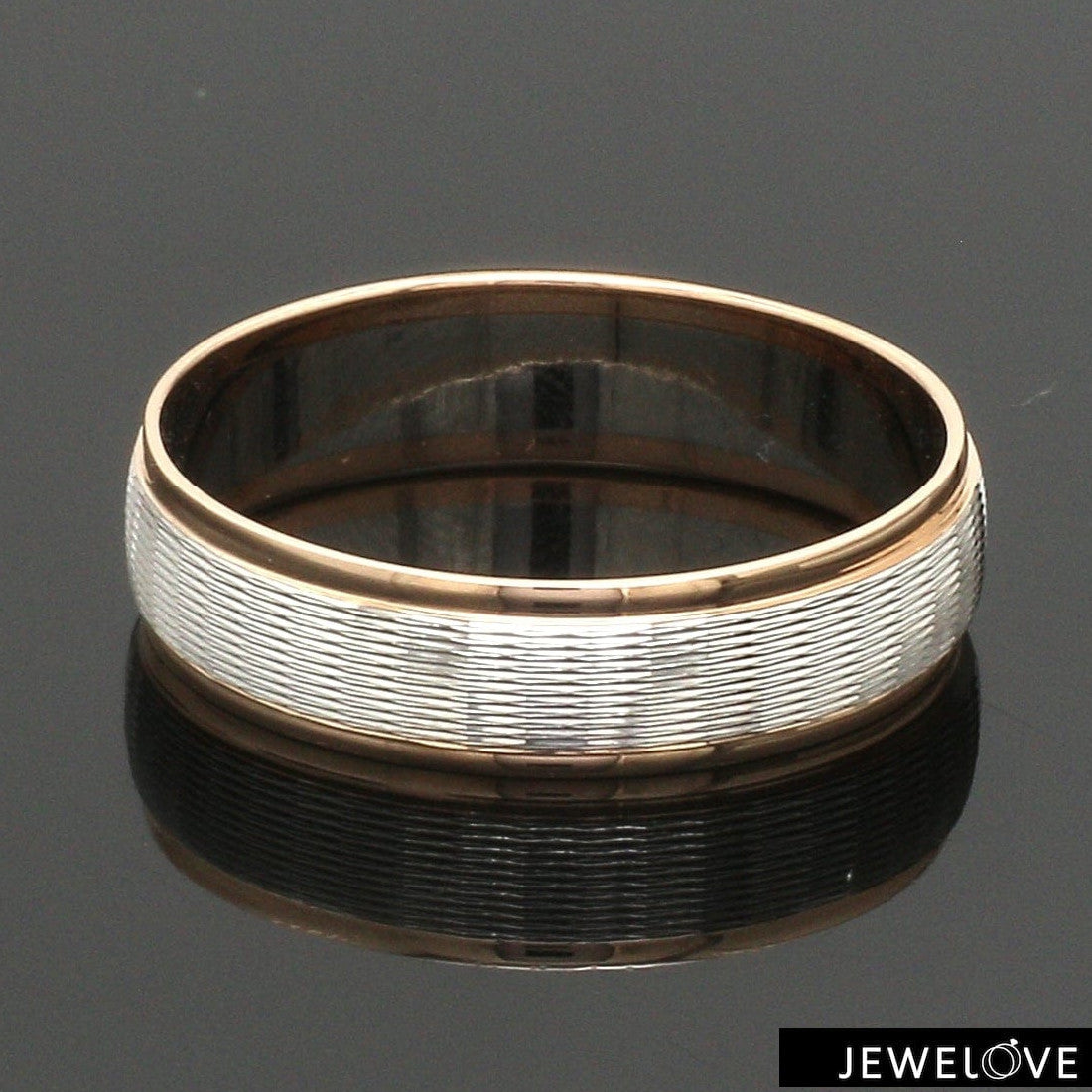 Unisex Platinum Rose Gold Couple Love Bands JL PT 1366