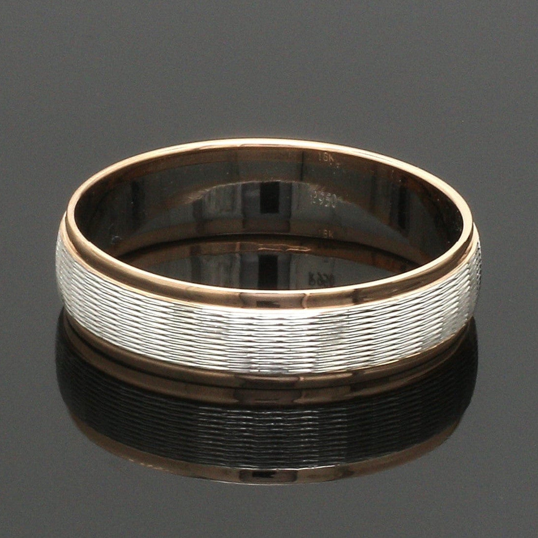 Unisex Platinum Rose Gold Couple Love Bands JL PT 1366