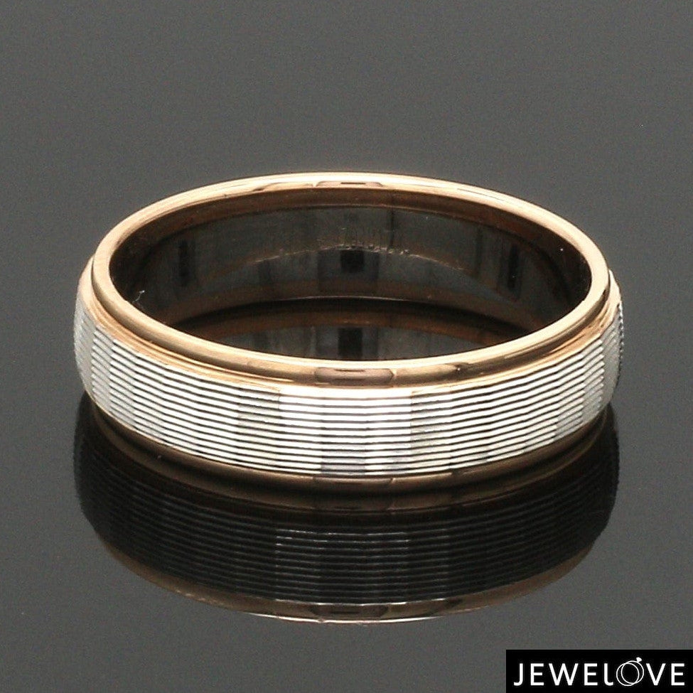 Unisex Platinum Rose Gold Couple Love Bands JL PT 1366