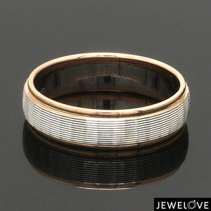 Unisex Platinum Rose Gold Couple Love Bands JL PT 1366