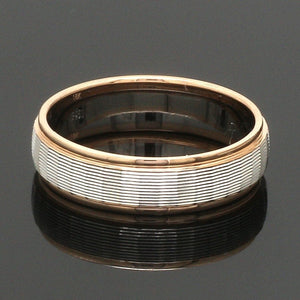 Unisex Platinum Rose Gold Couple Love Bands JL PT 1366