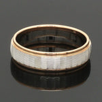 Load image into Gallery viewer, Unisex Platinum Rose Gold Couple Love Bands JL PT 1366
