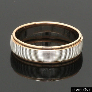 Unisex Platinum Rose Gold Couple Love Bands JL PT 1366