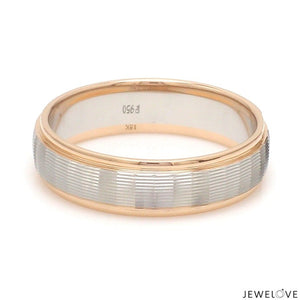 Unisex Platinum Rose Gold Couple Love Bands JL PT 1366