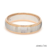 Load image into Gallery viewer, Unisex Platinum Rose Gold Couple Love Bands JL PT 1366
