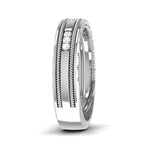 Load image into Gallery viewer, Unisex Platinum Wedding Ring with Diamonds JL PT 6767
