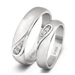 Load image into Gallery viewer, Ying Yang Platinum Love Bands JL PT 214
