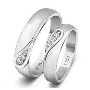 Ying Yang Platinum Love Bands JL PT 214