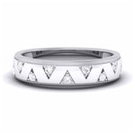 Load image into Gallery viewer, Zigzag 9 Diamond Platinum Band - Unisex  JL PT 5873
